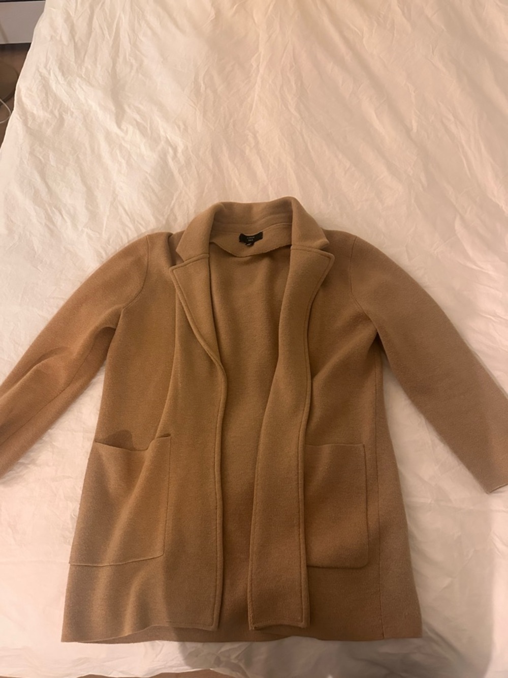 J.Crew Camel Open-Front Women's Sweater Cardigan